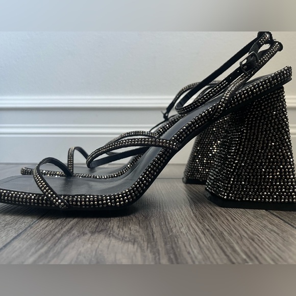 FASHION NOVA Rhinestone Heeled Sandals - Picture 5 of 6